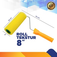 ROLL CAT TEKSTUR UKURAN 8 INCI | ALAT KHUSUS ROLL CAT TEKSTUR