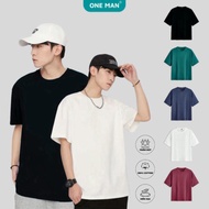 HOT Combo of 3 100% Imported Cotton T-shirts for Men and Women ONE MAN Oversize Form Thick, Soft, Ex