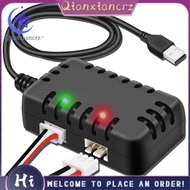 XH-3P Plug 1A 2-In-1 USB Cable 7.4V Lipo Battery Charger-RC Car Balance Charger for 2S Batteries