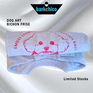 <Limited Stocks> Dog Art Printed T-Shirt Bichon Frise