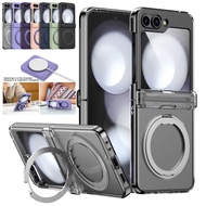 Magnetic Rotatable Ring Holder Flip Case Samsung Galaxy Z Flip 6 Z Flip 5 Flip 4 Flip 3 Casing Hinge