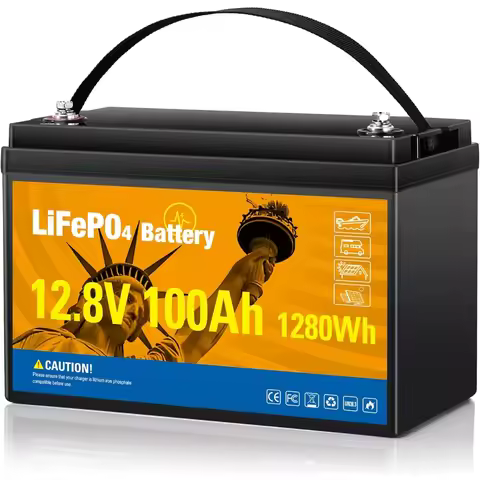 12V 100Ah LiFePO4 Lithium Battery, Group 31 Lithium Iron Phosphate Batterys 100A BMS Low-Temp Protec