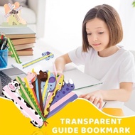 7 PCS Colorful Bookmark Reading Tracking Rules Guided Reading Highlight Strips