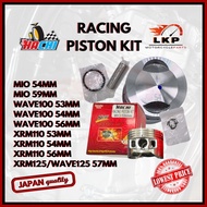HACHI RACING PISTON KIT XRM110 53MM/54MM/56MM / WAVE100 53MM/54MM/56MM / WAVE125 57MM / MIO 54/59MM