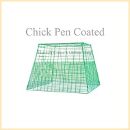 Limber Pen/Scratch Pen For Chick (Chick Pen) Plastic Coated Heavy Duty GameFowl Chick Pen Green Onl