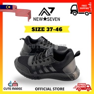 [New Seven] Kasut Sekolah Hitam Original–Lekat /Unisex Budak Lelaki &Perempuan/School Shoes NEW7-47