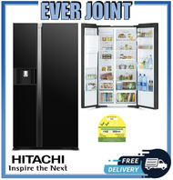 Hitachi R-SX700PMS0 [569L] Side-by-Side Inverter Refrigerator + Free 1.0L MICOM Rice Cooker + Free Disposal