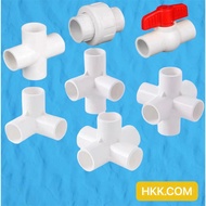 PVC White Fittings 1/2" 3/4'' 1'' BALL VALVE'' 3 WAY'' 4 WAY'' 5 WAY'' 6 WAY'' UNION PATENTE''