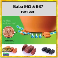【3pcs/set】Baba Pot Feet 937 &  951 Kaki   实心龙脚