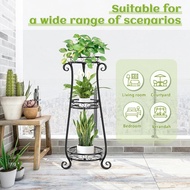 W-8&amp; New High Plant Stand Indoor Outdoor Corner Three-Layer Plant Stand Garden Living Room Anti-Rust Iron Flower Stand M