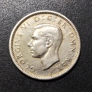 UK King George VI 6 Pence Silver Coin 1942