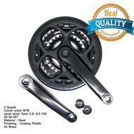 3-Stack MTB Front Gear, Triple Crank MTB Road Bike 28T - 38T - 48T