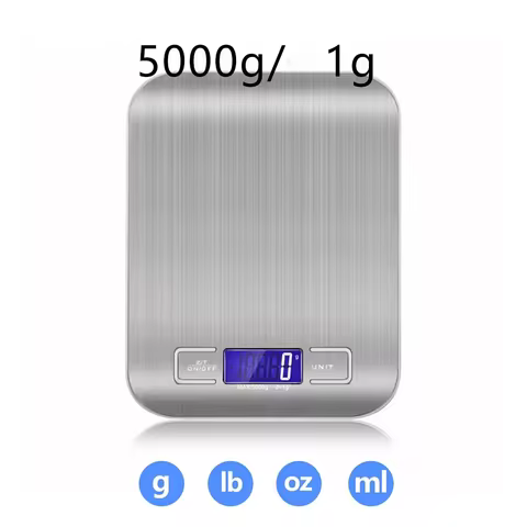 5kg Household Kitchen Diet Scales Measuring Tool Slim LCD Digital Electronic Weighing Scale Electron