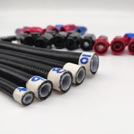 High Performance an8 8an 6 an an6 black nylon ptfe braid stainless steel ptfe hose for e85 fuel line
