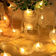 Gratis Ongkir - Lampu Tirai Bulan Bintang / Lampu String Lebaran LED Tumblr
