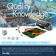 HP CB540A/CB541A/CB542A/CB543A ตลับหมึก LASUPRINT ซื้อ 4 สีแถมฟรี 1 สี คุ้มสุดๆ