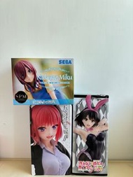 五等分花嫁 中野花玖 制服中野二乃 兔女郎加藤惠