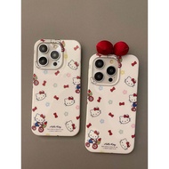 {Hot Product Recommendation} Style Bow Hello Kitty Suitable for iPhone1 Apple 1 Phone Case 14promax1