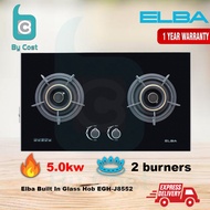 [TOP RATING][READY STOCK] ELBA 5.0kw Tempered Glass Built-In Glass Hob / Gas Stove  EGH-J8552 EGH-85