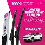 Trapo Hydrophobic Hidrofobik Car Wiper Blades Pengelap Cermin Kereta Honda CRV RM (2012-2016) 1 Set