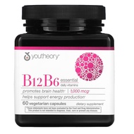 Youtheory, B12 B6, Essential Daily Vitamins, 1,000 mcg, 60 Vegetarian Capsules