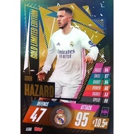 TOPPS MATCH ATTAX TRADING CARD GAME TCG REAL MADRID CF EDEN HAZARD GOLD LIMITED EDITION