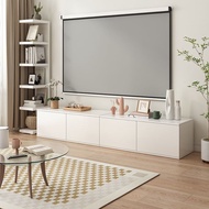 HOT Tv Cabinet/Almari Tv/rak tv kayu /Rak TV/TvConsole/Tv Rack/White Color/Tv Media Storage Cabinet/