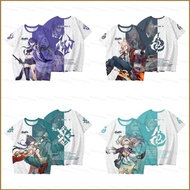 YT2 Honkai Star Rail Yunli Jiao Qiu Firefly Acheron Cosplay Summer T-shirt - Breathable Fabric