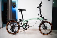 Mint T90-20D 摺車，薄荷綠色，碟剎，國布