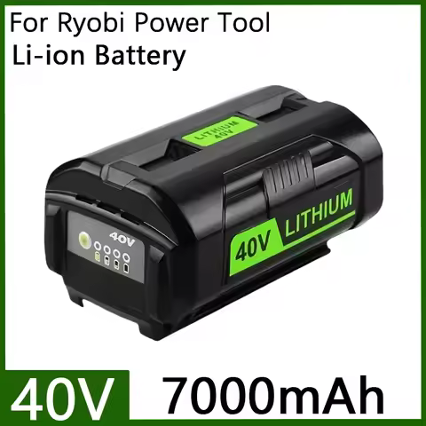 For Ryobi 7Ah 40V Li-ion Rechargeable Battery For Ryobi RY40502 RY40200 40V OP4050 OP4026 OP40401 Co