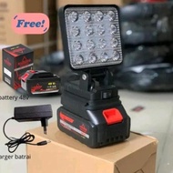 LED SPOTLIGHT cordless lamp/ work lamp long-lasting charger lamp/ workshop lamp 48 battery spotlight