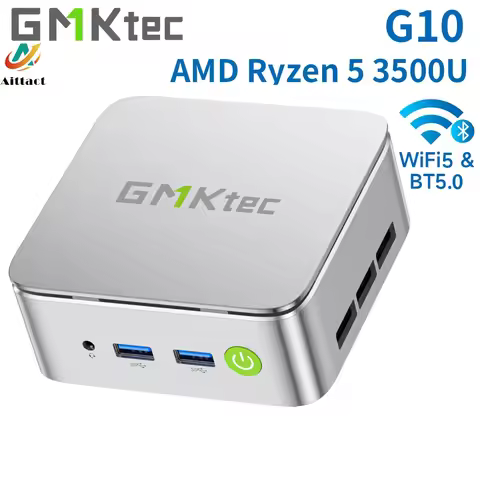 Aittact&GMKtec G10 Mini PC AMD Ryzen 5 3500U (Beats N150/N97) 2.5GbE NIC LAN Desktop Mini PC WiFi 5,