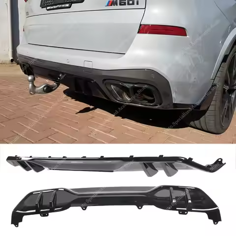 Gloss Black MP Style Rear Bumper Lip Rear Diffuser For Bmw X5 G05 30d 40d 40i M60i M60d M Sport 2023