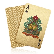 Waterproof Playing Cards, Plastic Playing Cards, Deck of Cards (Gold Diamond Cards)