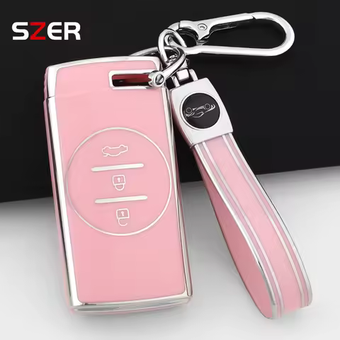 Pink TPU Car Key Case Shell For Chery Tiggo 7 pro 8 Pro Exeed Tiggo 2 3x Arrizo 5 Pro Gx 5x EQ7 2021