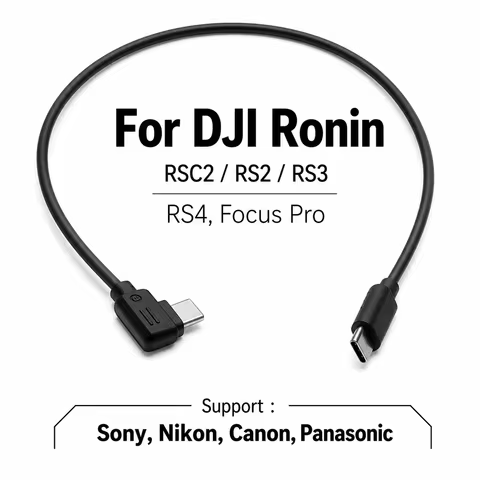 For DJI Stabilizer Control Cable USB-C for DJI Ronin-RSC2 RS2 RS3 RS4, Focus Pro Multifunction Cable