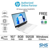 HP Victus Laptop 16-d0319TX 16.1'' FHD (i5-11400H, 512GB, 8GB, NVIDIA® GeForce RTX™ 3060 6GB, W11H) - White [FREE] HP Pavilion Gaming 17 Backpack (Grab/Touch &amp; Go Credit Redemption : 1/5/2024 - 31/7/2024*)