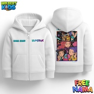 💦 NEW Huntrix Kpop Demon Hunter Kids Zipper Hoodie / Kpop Demon Hunter Zipper Kids Jacket Free Name