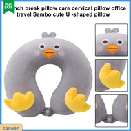 canaan|  Neck Support U-shaped Pillow Cartoon U-shaped Pillow Comfort U-shape Memory Foam Neck Pillow for Travel and Office Support Lightweight Ergonomic Design for Kids