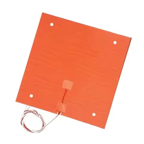 500*500mm 1600W w/ 4 Corner Holes 3D Printer Plate Heating Pad Silicone Heater Pad 220v 3D Printer A