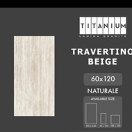 granit lantai 60x120 travertino beige by titanium textur glosy kw 1