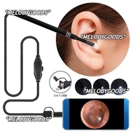 MELODG Ear Camera Scope Mobile Otoscope Earwax Clean Ear Wax Removal Kit Cleaning Ear