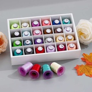 Household Color Hand-Embroidery Thread Computer Embroidery Thread 24 Colors 120D Highlight Polyester