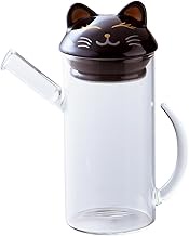 Heat Resistant Glass Lucky Cat Condiment Container, Large YF-3CT