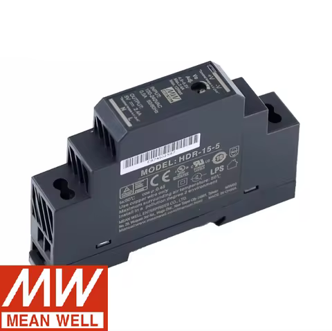 HDR-15 series MEAN WELL HDR-15-5 HDR-15-12 HDR-15-15 HDR-15-24 HDR-15-48 Guide rail DC switching pow