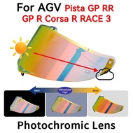 【ReadyStock】Visor For AGV Pista GPR GP RR R RACE 2 RACE 3 Photochromic Red Shield Visor Lens Capacet