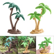 BLACK Natural Feel Mini Coconuts Tree Model Tree Fake Miniatures Tree Ornaments