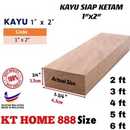 1”x2” (1.7cmx4.3cm) Kayu Ketam / Kayu Perabot / Batang Kayu ketam Siap /Furniture wood Clean / Kayu 1x2 / Kayu 12
