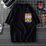 【BYW】Premium Quality T-Shirt  Skate Style Free Popset XS-3XL Women's T-Shirt Men's T-Shirt Women