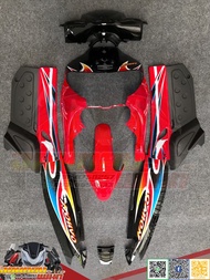 ชุดสี YAMAHA NOUVO5MY/NOUVOตัวเก่า สีแดงดำ งานเทียมทำสีระบบ 2K